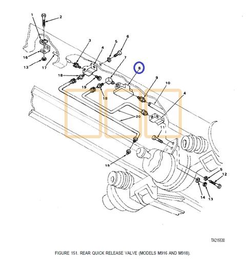 Quick Release Valve (Mid Frame Pass Side)